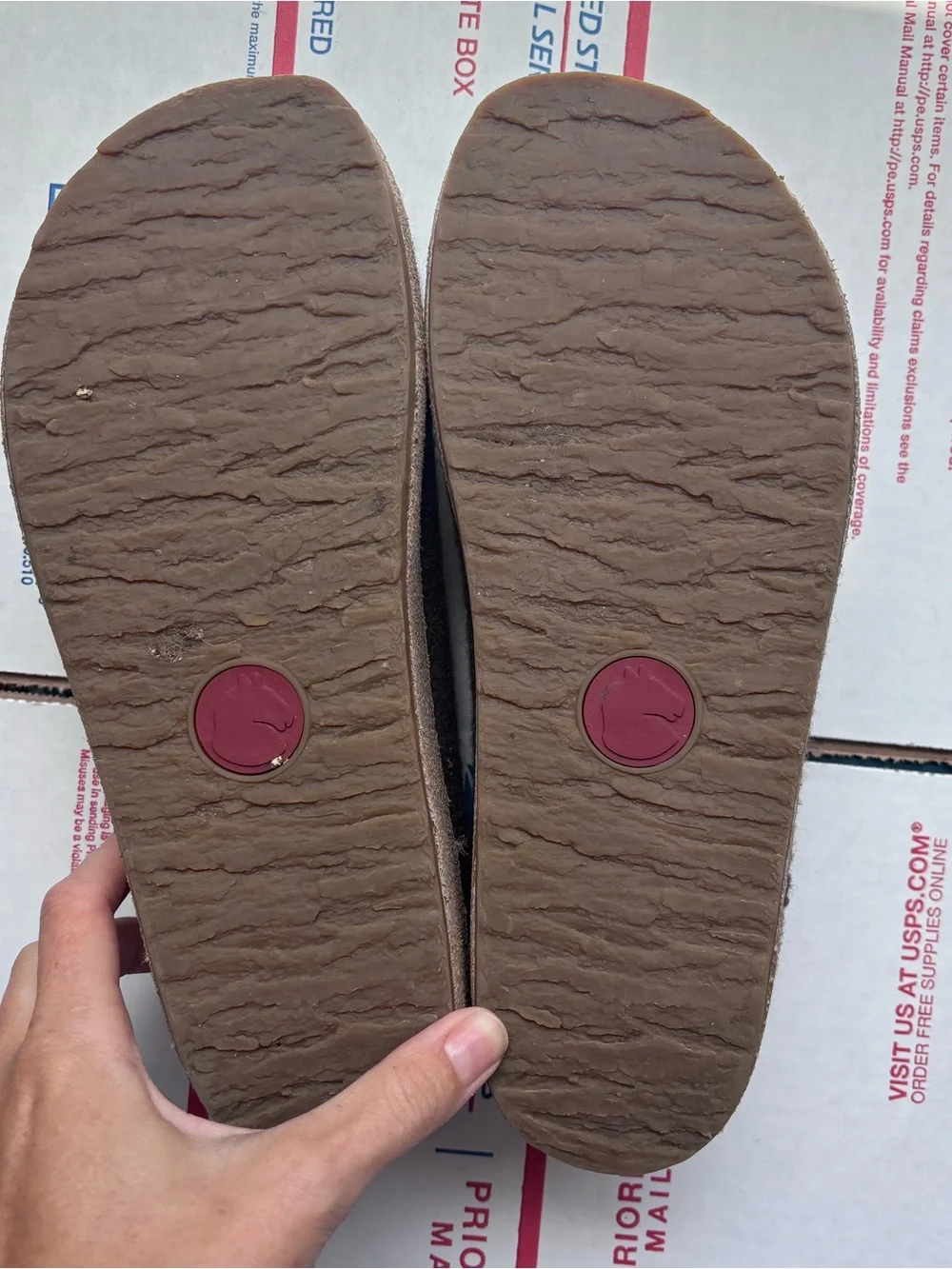 Haflinger Grizzly Wool closed heel mule Clog Sz 42 | men’s Sz 9